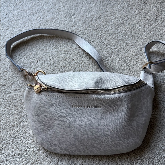 Poppy & Peonies the Sidekick Fog Belt Bag Crossbody Neutral - Picture 2 of 7